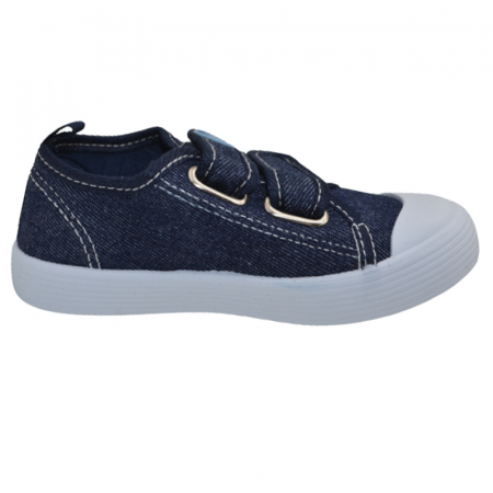 Tenisi ortopedici din panza pentru baieti Tom Miki T-10387-H, Bleumarin [1]