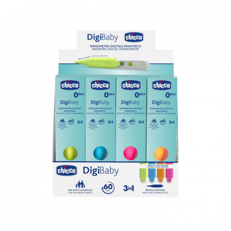 Termometru Digital Baby, pentru copii, Chicco 217109R, Roz [1]