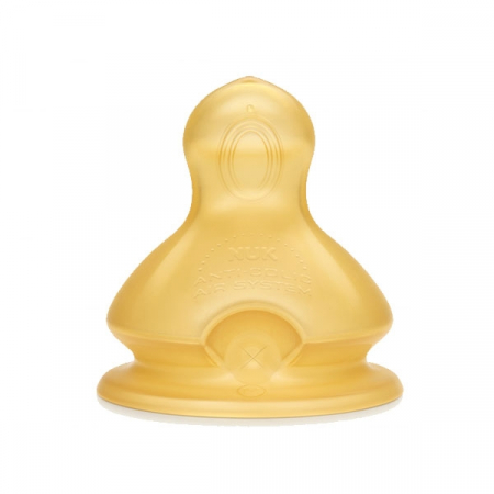 Biberoane si tetine - Tetina anti colici din latex 0-6 luni M Nuk First Choice+ 701249