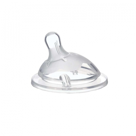 Biberoane si tetine - Tetina din silicon 0 luni+ Chicco Natural Feeling 010424
