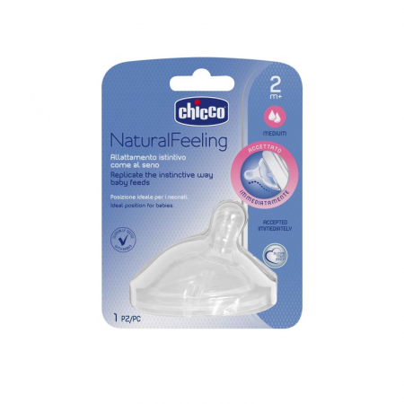 Tetina din silicon 2 luni+ Chicco Natural Feeling 008209 [1]