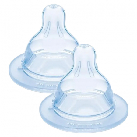 Biberoane si tetine - Set 2 tetine din silicon marimea 0 MAM 831898, Transparent