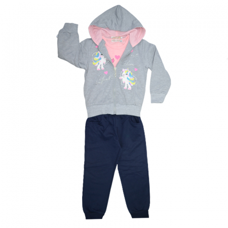 Trening - Trening 3 piese pentru fete Happy House HH548M, Multicolor