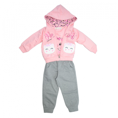 Trening - Trening 3 piese pentru fete Happy House HH547, Multicolor