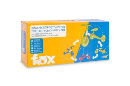 Tricicleta 4 in 1 pentru copii, Toyz Fox 322319, Roz [9]