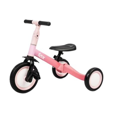 Triciclete, bicicletă copii - Tricicleta 4 in 1 pentru copii, Toyz Fox 322319, Roz