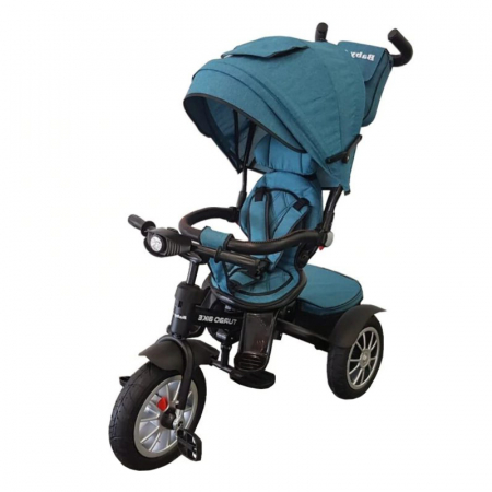 Triciclete, bicicletă copii - Tricicleta pentru copii cu pozitie de somn si scaun reversibil Turbo Bike 6019V, Verde