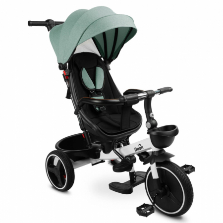 Triciclete, bicicletă copii - Tricicleta pentru copii cu pozitie de somn si scaun reversibil Toyz Dash TR415, Verde