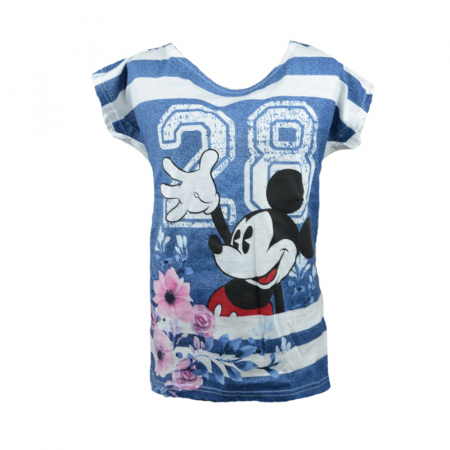 Tricouri fete - Tricou cu maneca scurta pentru fete Mickey Mouse E Plus M TMMEM1-AL-158, Multicolor