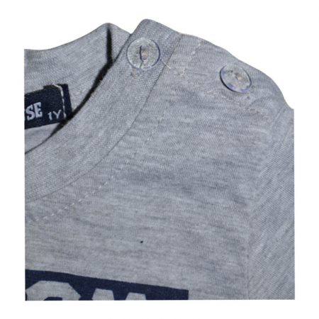 Tricou cu maneca scurta pentru baieti Happy House 250423-GR, Gri [2]