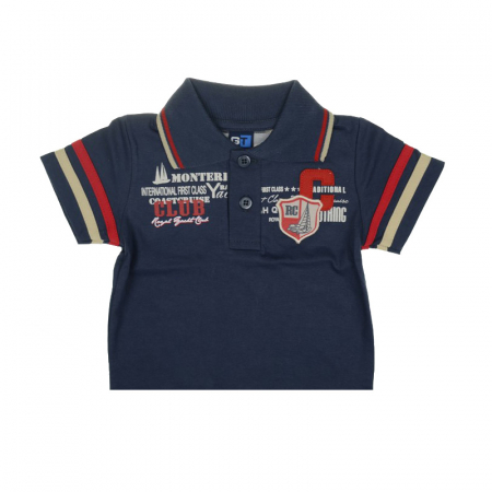 Tricouri baieti - Tricou cu maneca scurta pentru baieti GT 2450, Bleumarin