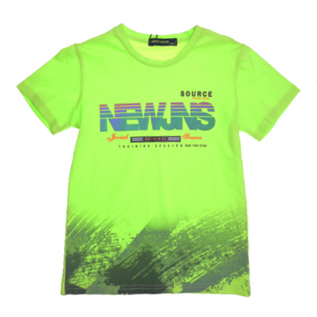 Tricouri baieti - Tricou cu maneca scurta pentru baieti Happy House HB-8173, Verde