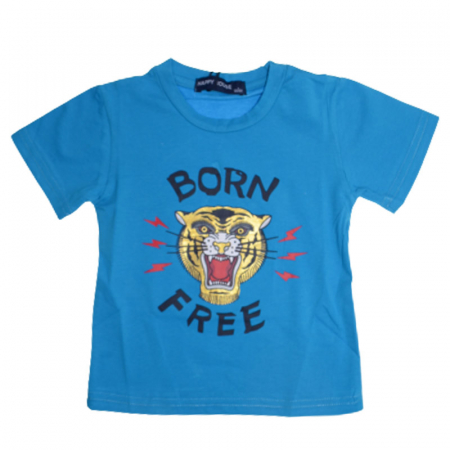 Tricouri baieti - Tricou cu maneca scurta pentru baieti Happy House HB-8786A, Albastru