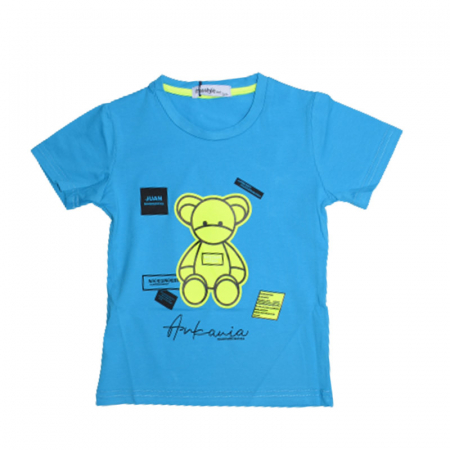 Tricouri baieti - Tricou cu maneca scurta pentru baieti Happy House HB-8787A, Albastru
