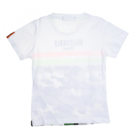 Tricou cu maneca scurta pentru baieti Happy House HB-8788A, Alb [1]