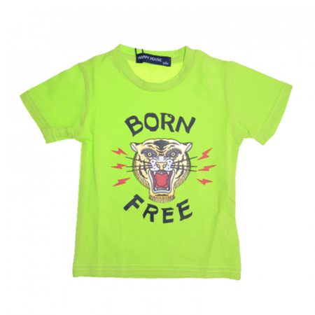 Tricouri baieti - Tricou cu maneca scurta pentru baieti Happy House HB-8786, Verde
