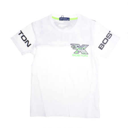 Tricouri baieti - Tricou cu maneca scurta pentru baieti Happy House HB-8792A, Alb