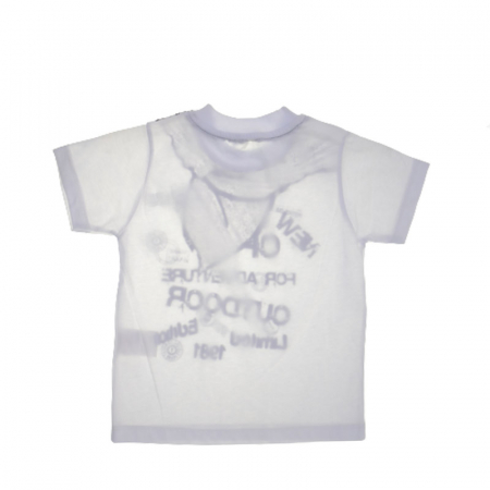 Tricou cu maneca scurta pentru baieti Mini Junior HH-2006, Alb [1]