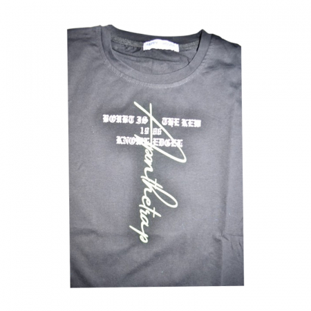 Tricou cu maneca scurta pentru baieti, Happy House QQ-730N, Negru [2]