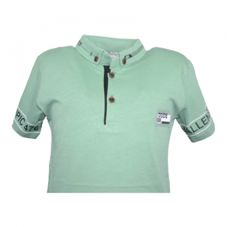 Tricou cu maneca scurta pentru baieti Modima 180323-V, Verde [2]