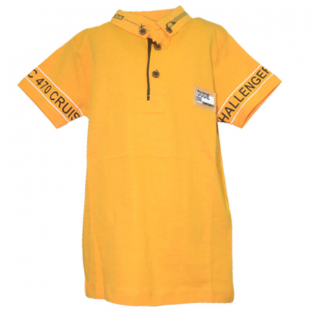 Tricouri baieti - Tricou cu maneca scurta pentru baieti Modima 180323-Q, Galben