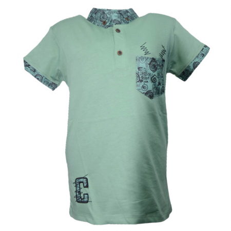 Tricouri baieti - Tricou cu maneca scurta pentru baieti Modima 180323-K, Verde