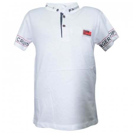 Tricouri baieti - Tricou cu maneca scurta pentru baieti Modima 180323-M, Alb