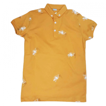 Tricouri baieti - Tricou cu maneca scurta pentru baieti Modima 180323-X, Galben