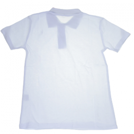 Tricouri fete - Tricou cu maneca scurta polo pentru copii OLC SVR 31001, Alb