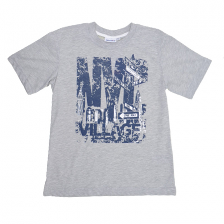 Tricouri baieti - Tricou cu maneca scurta pentru baieti Wendee BV01300299-2, Gri