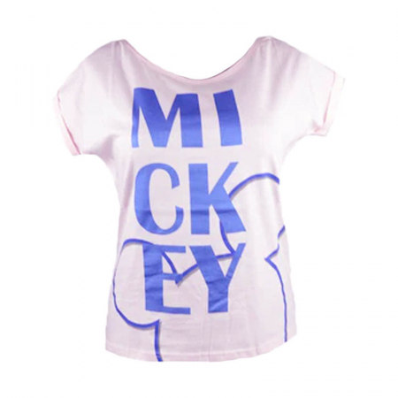 Tricouri fete - Tricou cu maneca scurta pentru fete Mickey E Plus M DISMFB53023827, Roz