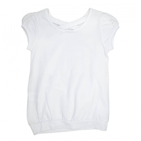 Tricou cu maneca scurta pentru fete Wendee DY102130-1, Alb [1]