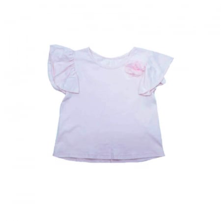 Tricouri fete - Tricou cu maneca scurta pentru fete Happy House 2823-R, Roz