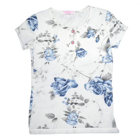 Tricouri fete - Tricou cu maneca scurta pentru fete Happy House CVC-883-ML, Multicolor