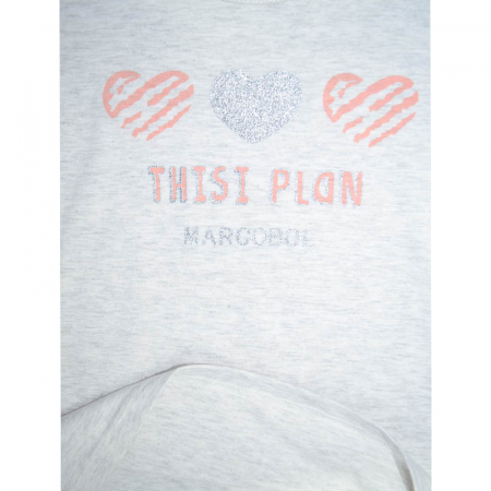 Tricou cu maneca scurta pentru fete Happy House T110323-17, Gri [2]
