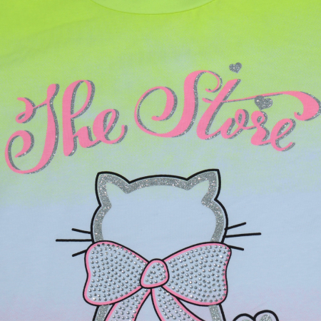 Tricou cu maneca scurta pentru fete Happy House WB-2936A, Multicolor [2]