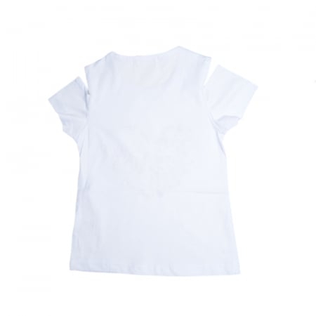 Tricou cu maneca scurta pentru fete Happy House WB-2940A, Alb [1]