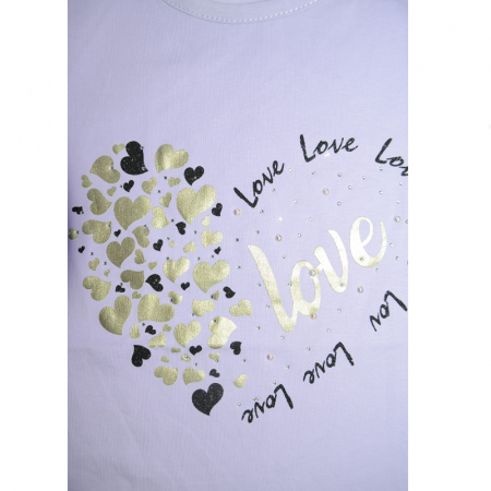 Tricou cu maneca scurta pentru fete Happy House WB-2940B, Lila [2]