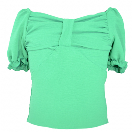 Tricouri fete - Tricou cu maneca scurta pentru fete Lucky Girl 5975V, Verde