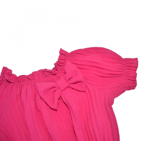 Tricou cu maneca scurta pentru fete Mini Junior T290524, Fucsia [2]