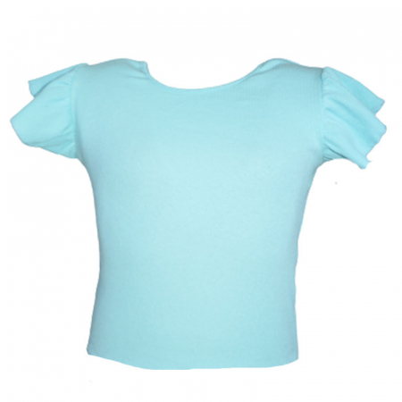 Tricouri fete - Tricou cu maneca scurta pentru fete Lucky Girl 5999AL-116, Albastru