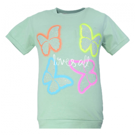 Tricouri fete - Tricou cu maneca scurta pentru fete OLC SVR 230323-F, Verde