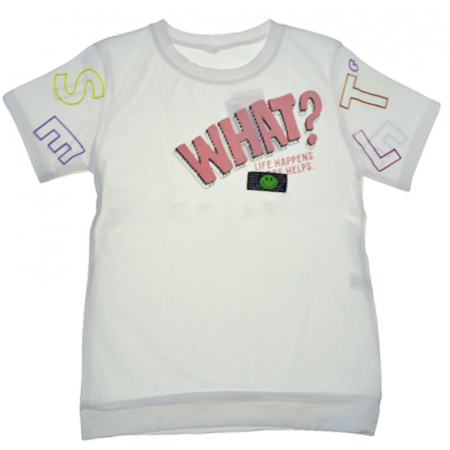 Tricouri fete - Tricou cu maneca scurta pentru fete OLC SVR 4052A, Alb