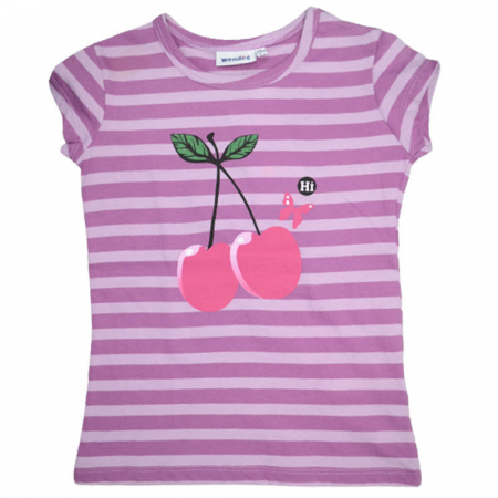 Tricouri fete - Tricou cu maneca scurta pentru fete Wendee BV10300377-1, Mov