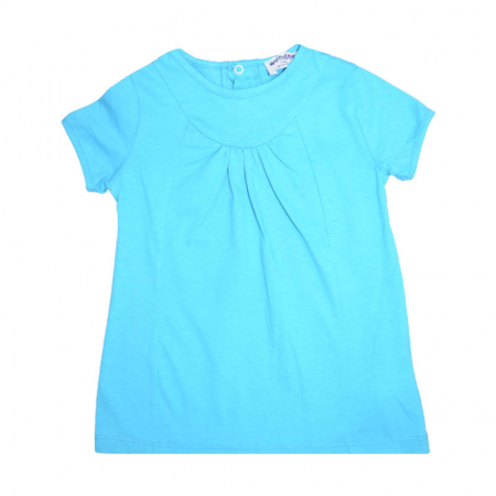 Tricouri fete - Tricou cu maneca scurta pentru fete Wendee BV01900251, Albastru