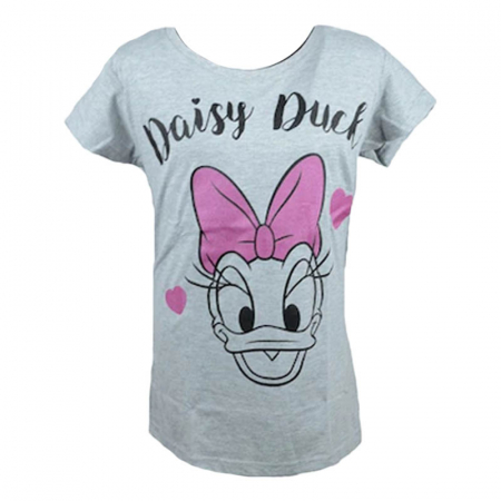 Tricouri fete - Tricou cu maneca scurta pentru fete Daisy E Plus M TDDEM1-G, Gri