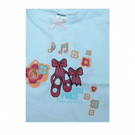 Tricou cu maneca scurta pentru fete Wendee OZ22184-0-39643, Alb [2]