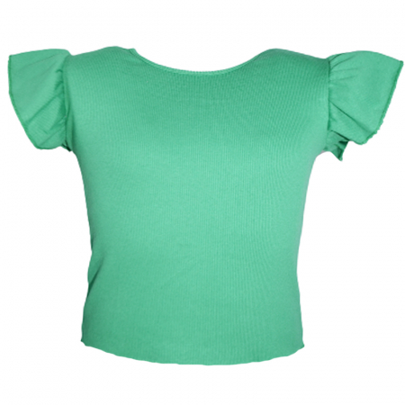 Tricouri fete - Tricou cu maneca scurta pentru fete Lucky Girl 5999V-116, Verde