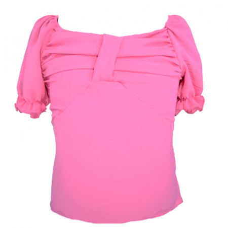 Tricouri fete - Tricou cu maneca scurta pentru fete Lucky Girl 5975R-116, Roz