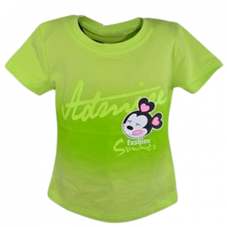 Tricouri fete - Tricou cu Minnie pentru fete Happy House HH-0606-3, Verde